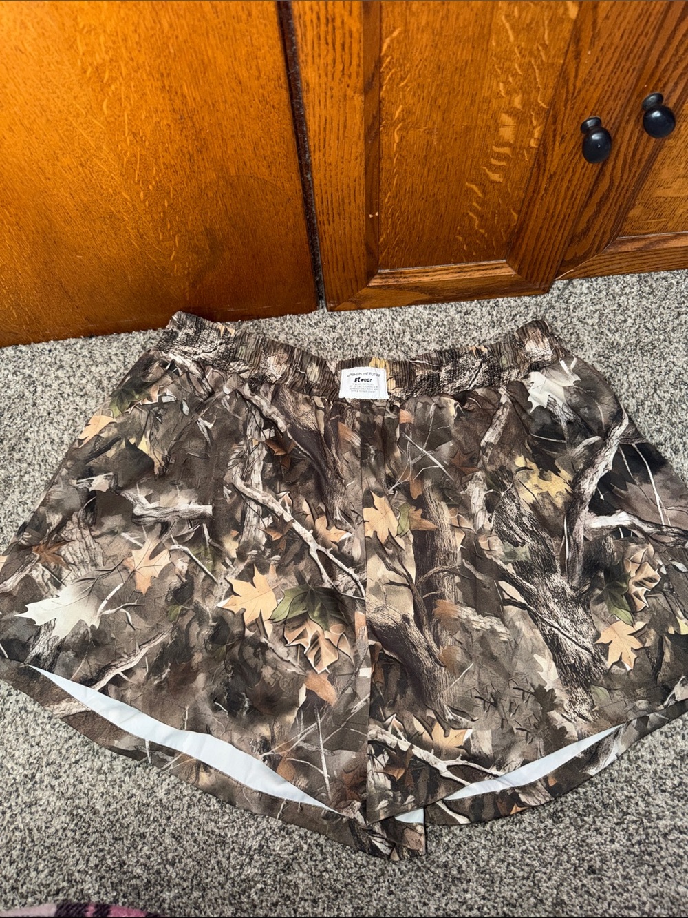 Camo Print Women's Athletic Shorts